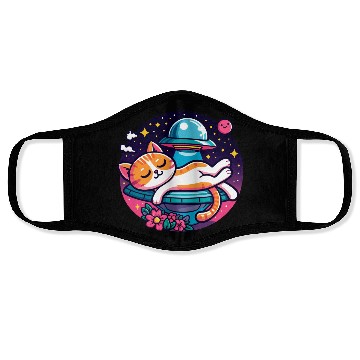 Discover Sleepy Cat Stars Face Masks