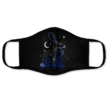 Discover Kintsugi Easter Bunny Ostara Hare Face Masks
