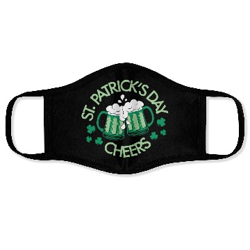 Discover St. Patrick's Day Cheers Irish Beer Face Masks
