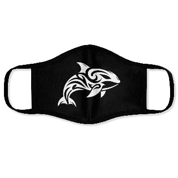 Discover Pretty orca T Tattoo style Face Masks