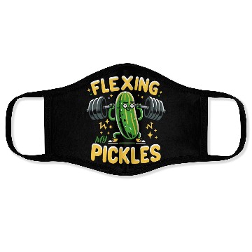 Discover Pickle Lover Funny Pickle Dill pickle Pickled Face Masks