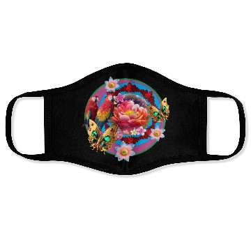 Discover Hello spring design Face Masks