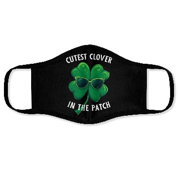Discover Shamrock Cutest Clover In The Path Face Masks