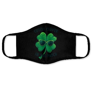 Discover Shamrock Cutest Clover In The Path Face Masks