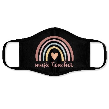 Discover Music Teacher I - Boho Rainbow Face Masks