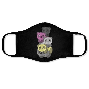 Discover Perigirl Flag Pride Lgbtq Cute Panda Stack Face Masks