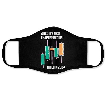 Discover Bitcoin 2024 BitcoinHalving Bitcoin's Next Chapter Face Masks