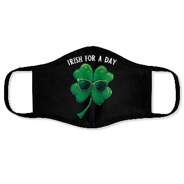 Discover Irish For A Day Clover Saint Patrick Shamrock Face Masks