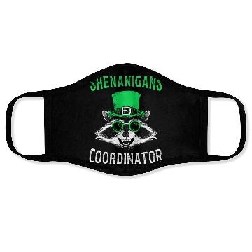 Discover Shenanigans Coordinator Cute Raccoon Funny Face Masks