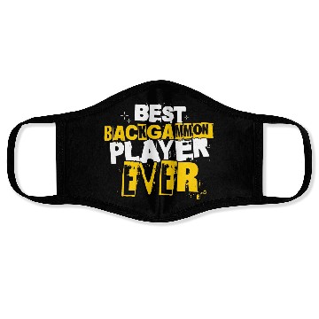 Discover Best Backgammon Player Ever Board Dice Game Lover Face Masks