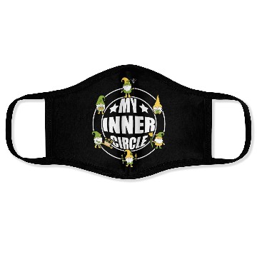 Discover Funny Garden Gnomes My Inner Circle Face Masks