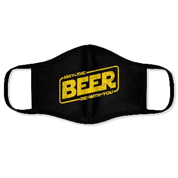 Discover MAY THE BEER BE WITH YOU Face Masks