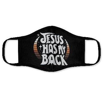 Discover Jesus Has My Back 23 Face Masks