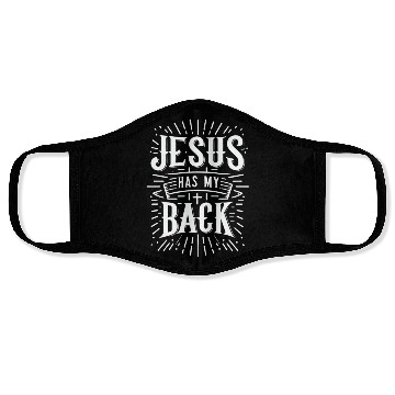 Discover Jesus Has My Back 31 Face Masks