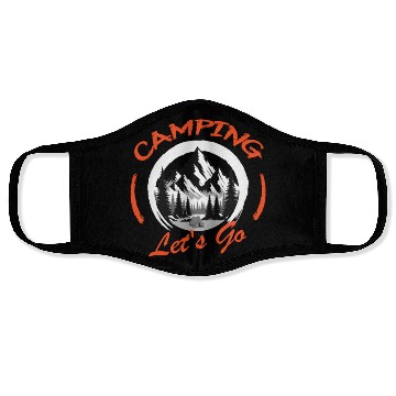 Discover Camping Lets Go to nature and wilderness Face Masks