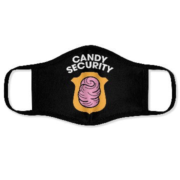 Discover Candy Security Mom Dad Matching Birthday Costume Face Masks