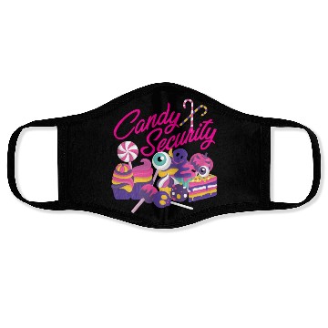 Discover Candy Security Mom Dad Matching Birthday Costume Face Masks
