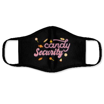 Discover Candy Security Kids Parents Matching Birthday Face Masks