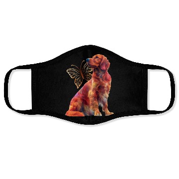 Discover Irish setter Butterfly Face Masks