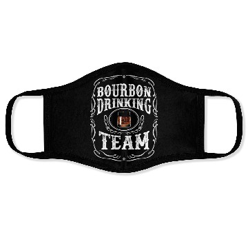 Discover Bourbon Drinking Team Whiskey Alcoholic Beverage Face Masks