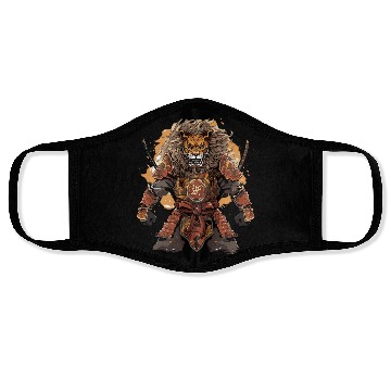 Discover Samurai Katana Sword Anime Lion Manga Warrior Face Masks