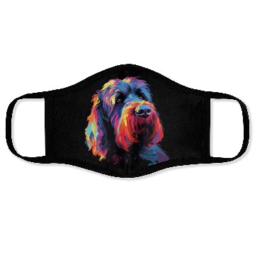 Discover Colorful Russian Black Terrier Face Masks