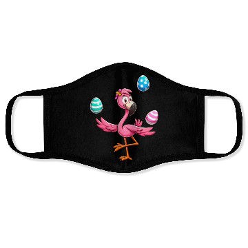 Discover Flamingo Juggler with Easter Eggs Celebration Face Masks
