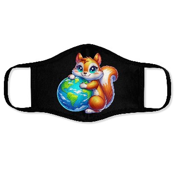 Discover Squirrel for Earth Environmental Nature Face Masks