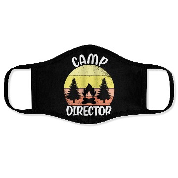 Discover Counselor Camper Summer Camp Director Face Masks