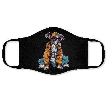 Discover Street-Style Schnauzer Face Masks
