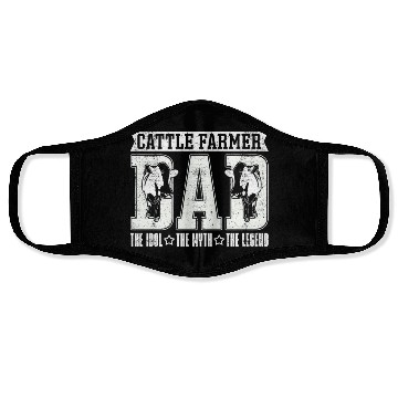 Discover Cattle Farmer Dad The Idol The Myth Cattle Farming Face Masks