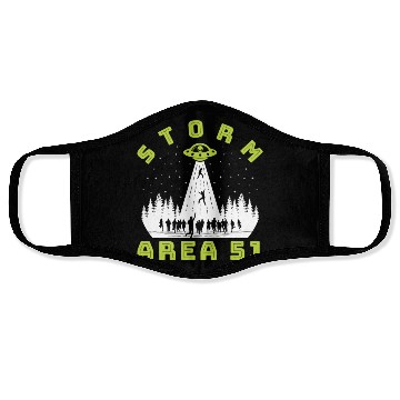 Discover Alien Hunter Storm Area 51 Meme Face Masks