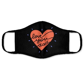 Discover Father's day Love You Dad Face Masks
