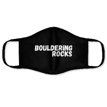 Discover bouldering rocks Face Masks