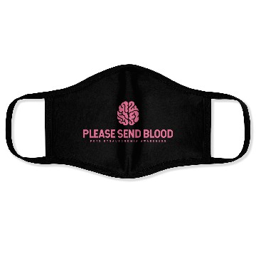 Discover Please Send Blood POTS Dysautonomia Awareness Face Masks