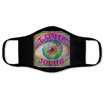 Discover Eye (I) Love Jesus Face Masks