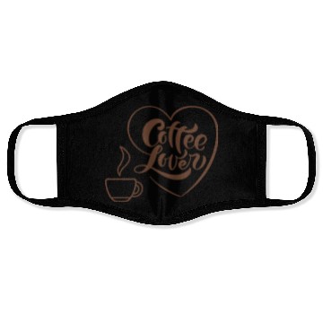 Discover Coffee lover (pd66) Face Masks