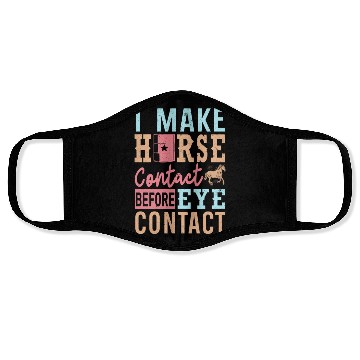 Discover Funny Barrel Racing Face Masks