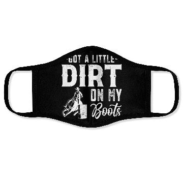 Discover Funny Western Riding Horse Barrel Racing Face Masks