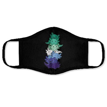 Discover Gay Flag Gay Pride Lgbtq Axolotl Face Masks
