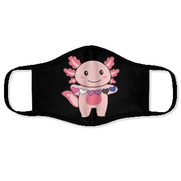Discover Genderqueer Flag Pride Lgbtq Hearts Axolotl Face Masks