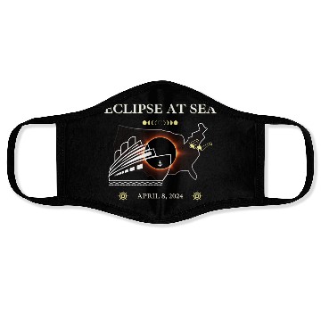 Discover Eclipse At Sea Cruise Ship Adventure Face Masks