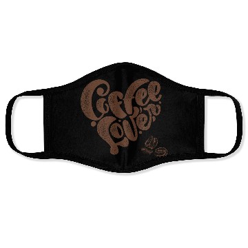 Discover Coffee Lover (pd68) Face Masks