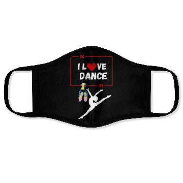 Discover I Dlove dance Face Masks