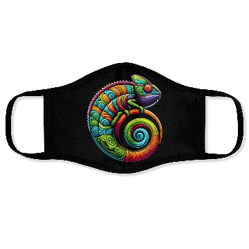 Discover Colorful Chameleon Face Masks