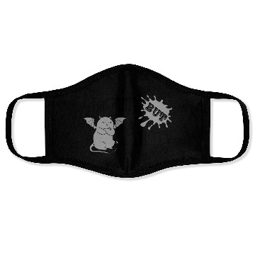 Discover Charming but angry little devil cat funny quote Face Masks