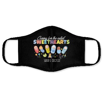 Discover Caring For Cutest Sweethearts Postpartum Nurse Face Masks