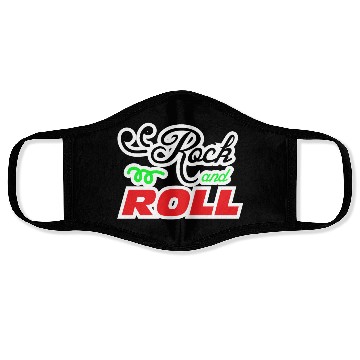 Discover Rock and Roll design for music lovers Face Masks