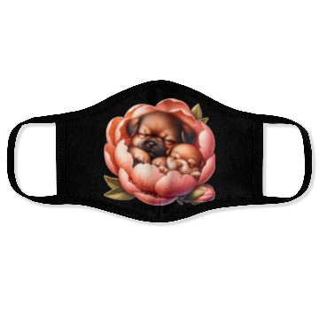 Discover Dogs Sleeping In Flower Face Masks