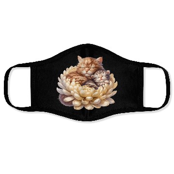 Discover Cats Sleeping In Flower Face Masks